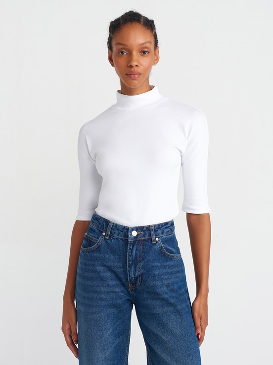 Dilvin Dik Yaka T-Shirt