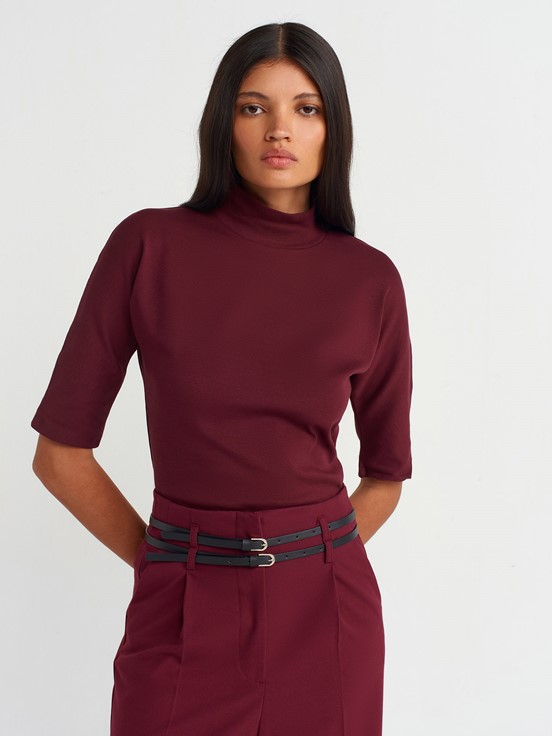 Dilvin Dik Yaka T-Shirt