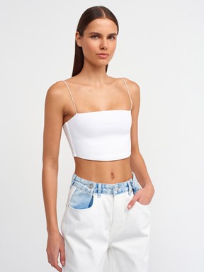 Dilvin Askılı Crop Top