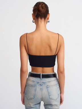 Dilvin Askılı Crop Top