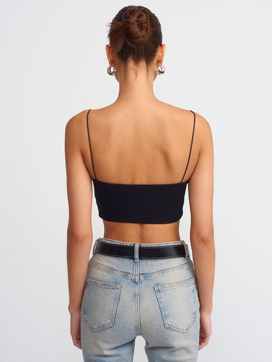 Dilvin Askılı Crop Top