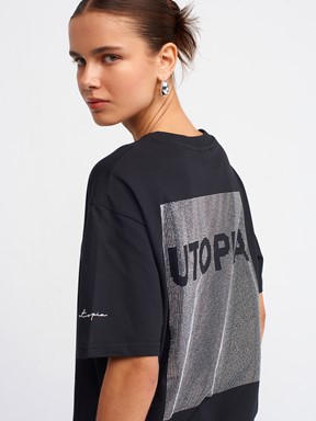 Dilvin Taş Baskı Detaylı T-Shirt