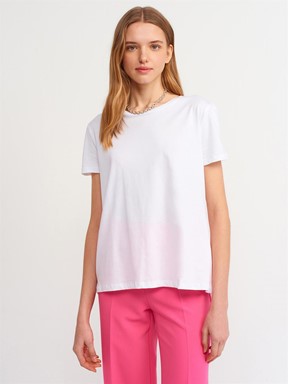 Dilvin Bisiklet Yaka Basic T-Shirt