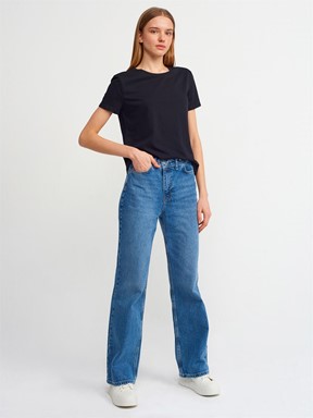 Dilvin Bisiklet Yaka Basic T-Shirt