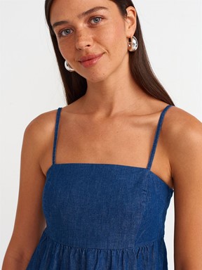 Dilvin Askılı Mini Elbise