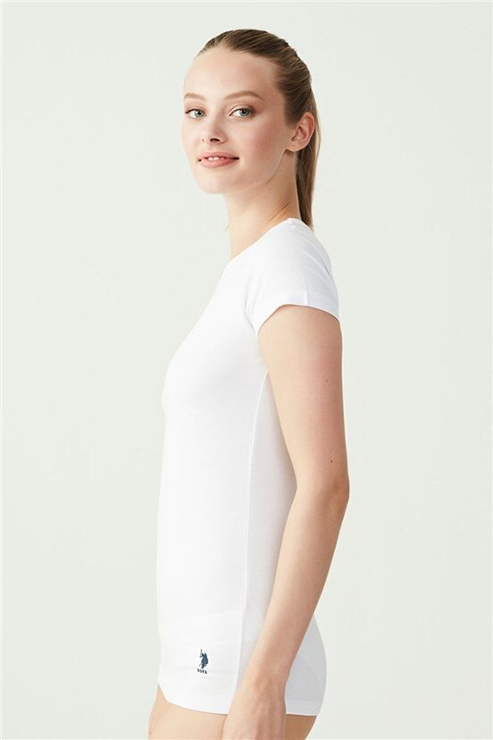 U.S. Polo Assn. Kadın Yuvarlak Yaka Kısa Kollu T-Shirt