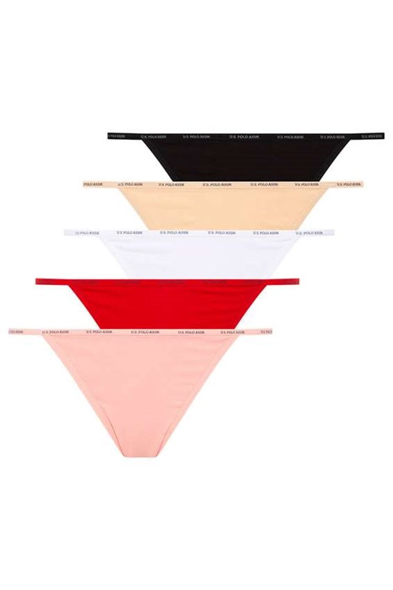 U.S. Polo Assn. Kadın 5 Li Tanga Slip