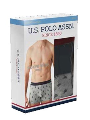 U.S. Polo Assn. Erkek 3 Lü Boxer