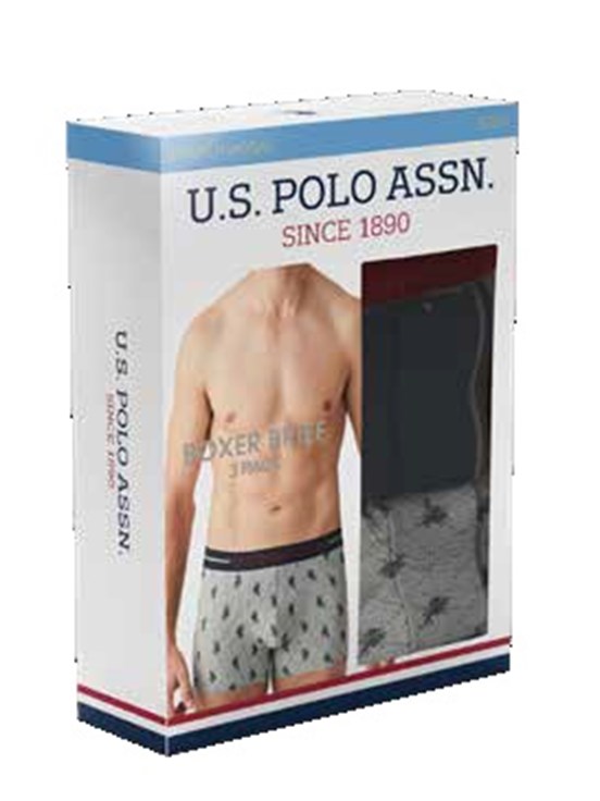 U.S. Polo Assn. Erkek 3 Lü Boxer