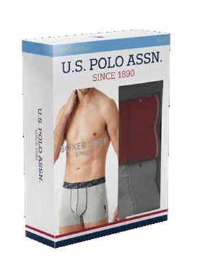U.S. Polo Assn. Erkek 3 Lü Boxer