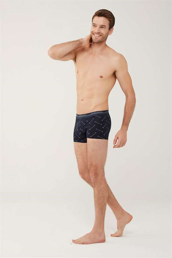 U.S. Polo Assn. Erkek Baskılı 3 Lü Boxer