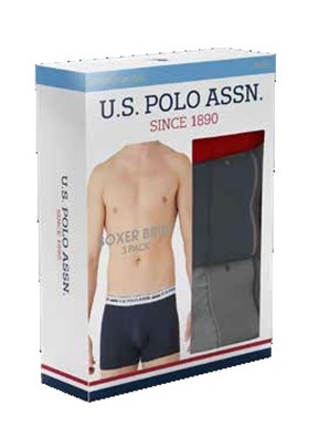 U.S. Polo Assn. Erkek 3 Lü Boxer
