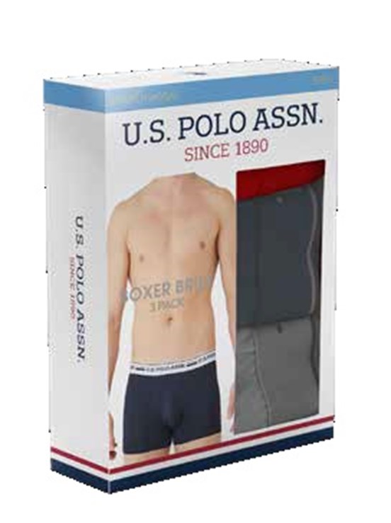 U.S. Polo Assn. Erkek 3 Lü Boxer