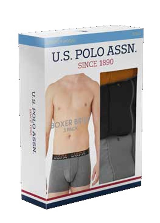 U.S. Polo Assn. Erkek 3 Lü Boxer
