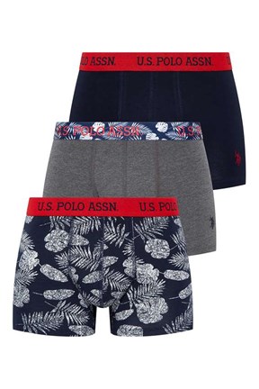 U.S. Polo Assn. Erkek 3 Lü Boxer