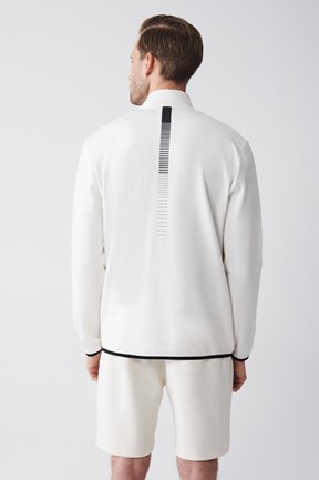 Avva Dik Yaka Baskılı Slim Fit Sweatshirt