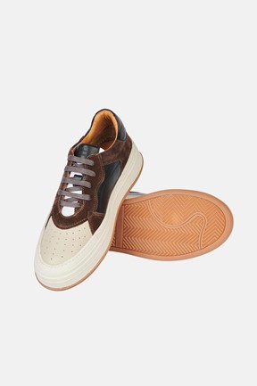 Avva Deri Detaylı Esnek Taban Sneaker Ayakkabı