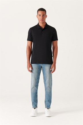Avva Polo Yaka Düz T-Shirt