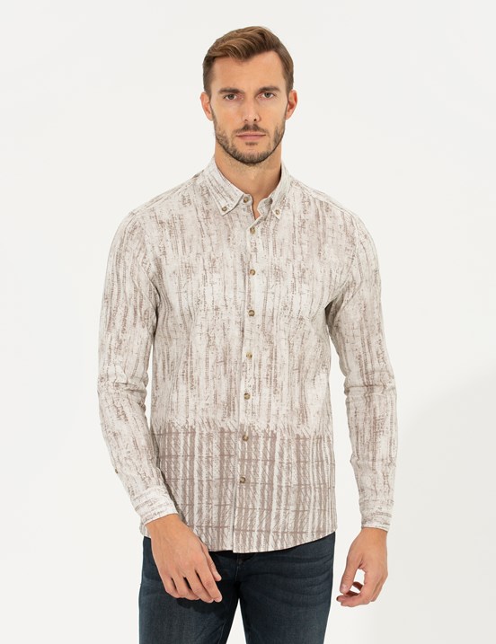 Pierre Cardin Erkek Dokuma Gömlek