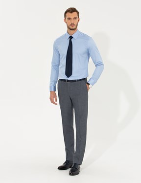 Pierre Cardin Erkek Slim Fit Dokuma Gömlek