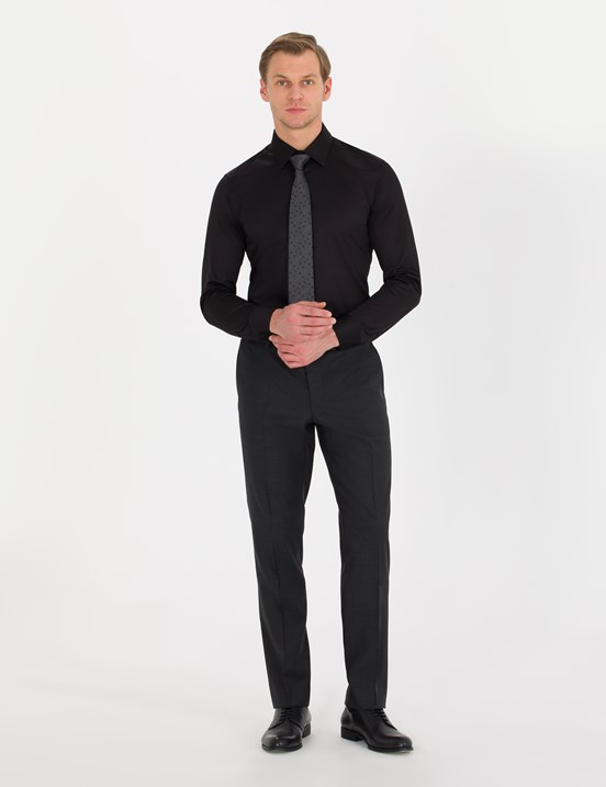 Pierre Cardin Erkek Slim Fit Dokuma Gömlek