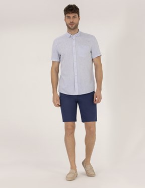 Pierre Cardin Erkek Dokuma Capri Bermuda

