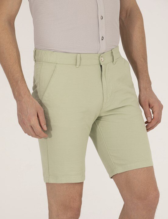 Pierre Cardin Erkek Dokuma Capri Bermuda

