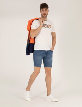 Pierre Cardin Erkek Dokuma Bermuda
