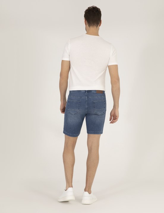 Pierre Cardin Erkek Dokuma Bermuda
