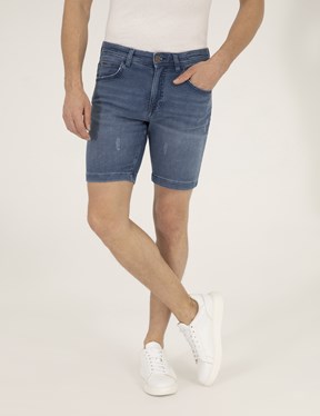 Pierre Cardin Erkek Dokuma Bermuda
