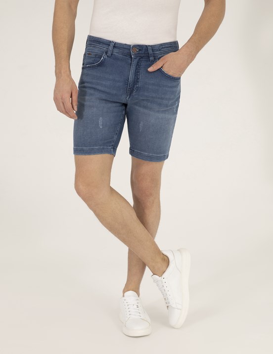 Pierre Cardin Erkek Dokuma Bermuda
