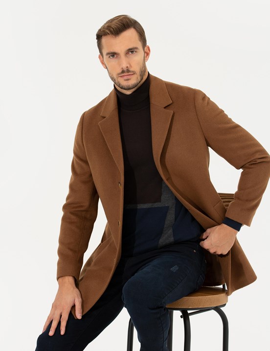 Pierre Cardin Erkek Kaşe Kaban 