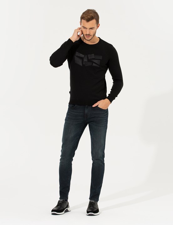Pierre Cardin Ekek Slim Fit Triko Kazak
