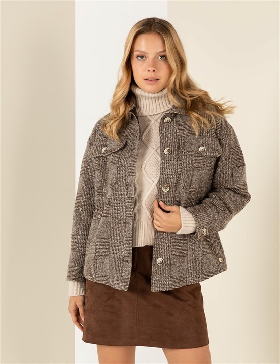 Pierre Cardin Kadın Regular Fit Kaban Kaşe
