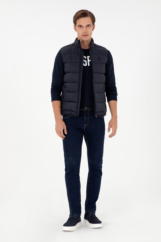 U.S. Polo Assn. Erkek Dokuma Yelek