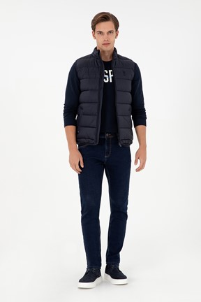 U.S. Polo Assn. Erkek Dokuma Yelek