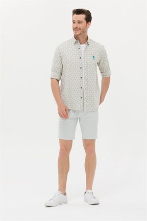 U.S. Polo Assn. Erkek Dokuma Capri Bermuda
