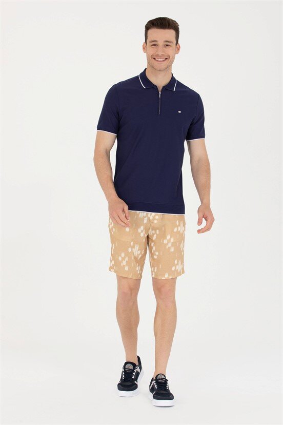U.S. Polo Assn. Erkek Dokuma Capri Bermuda
