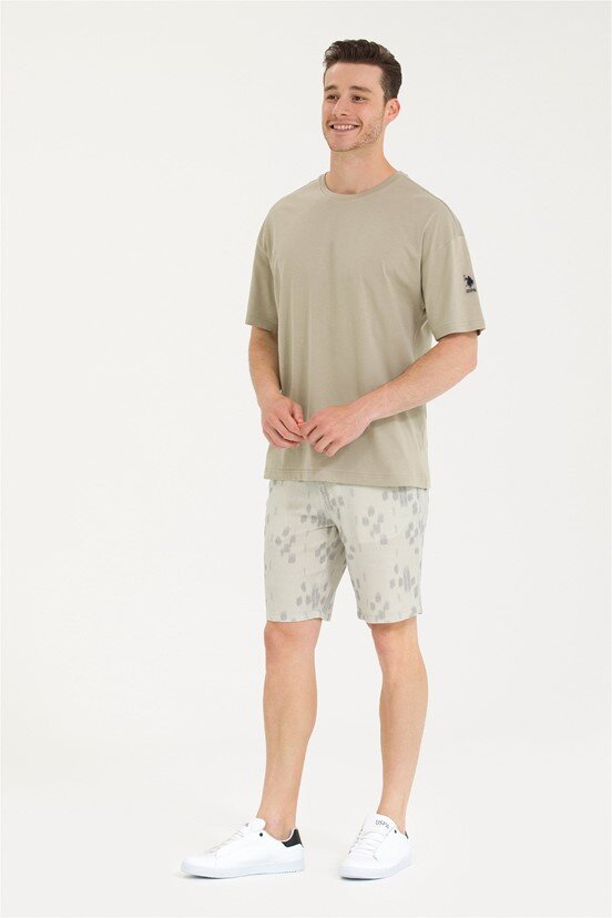 U.S. Polo Assn. Erkek Dokuma Capri Bermuda
