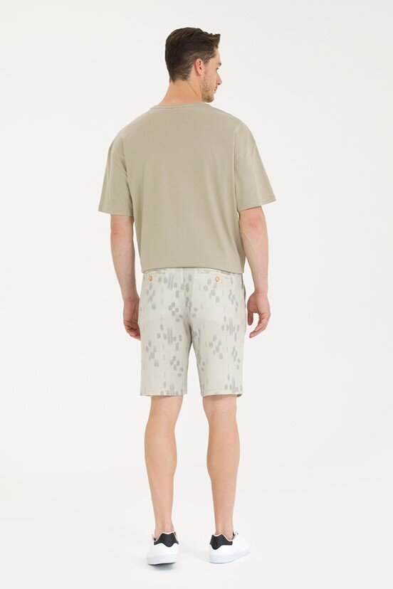 U.S. Polo Assn. Erkek Dokuma Capri Bermuda
