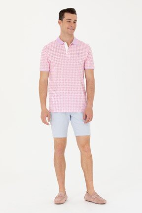 U.S. Polo Assn. Erkek Dokuma Capri Bermuda

