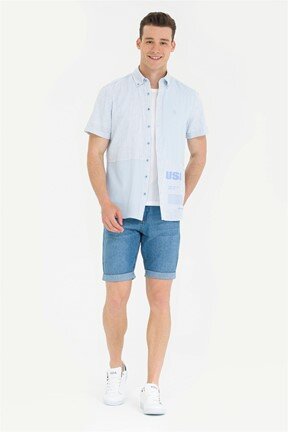 U.S. Polo Assn. Erkek Denim Capri Bermuda
