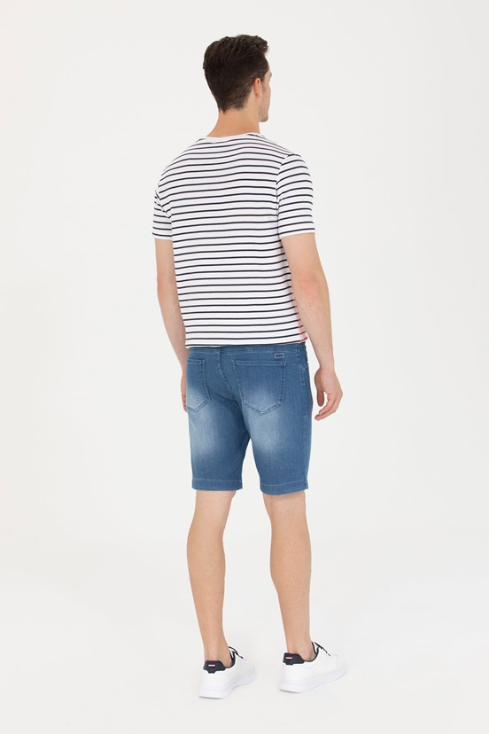 U.S. Polo Assn. Erkek Denim Capri Bermuda
