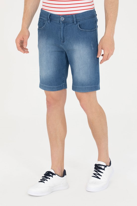 U.S. Polo Assn. Erkek Denim Capri Bermuda
