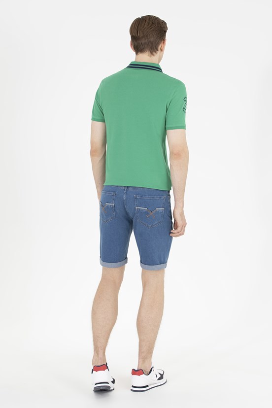 U.S. Polo Assn. Erkek Denim Capri Bermuda
