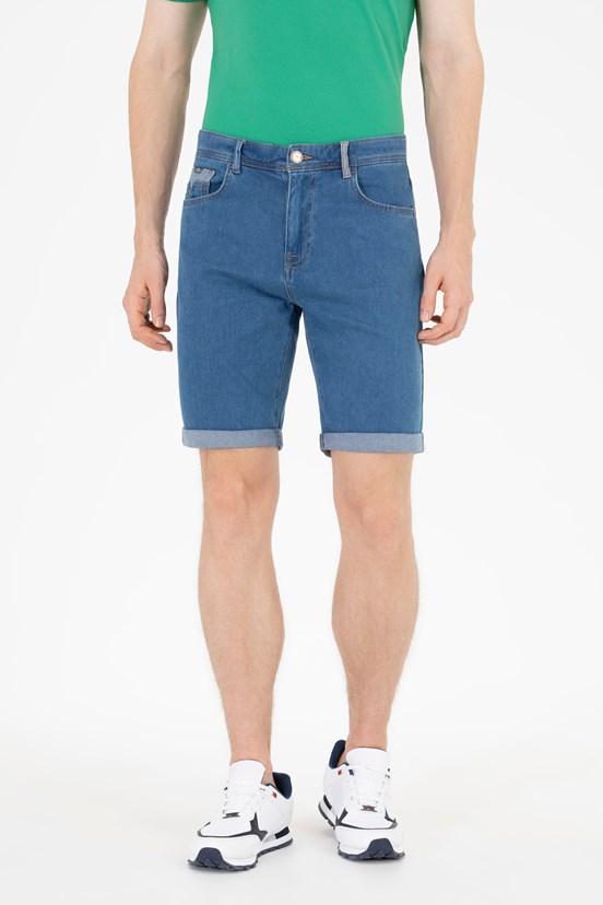 U.S. Polo Assn. Erkek Denim Capri Bermuda