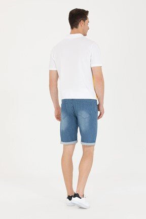 U.S. Polo Assn. Erkek Denim Capri Bermuda

