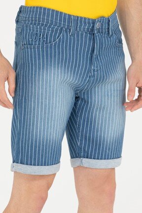 U.S. Polo Assn. Erkek Denim Capri Bermuda
