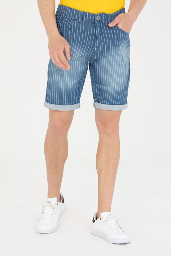 U.S. Polo Assn. Erkek Denim Capri Bermuda
