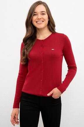 U.S. Polo Assn. Kadın Basic Bisiklet Yaka  Triko Hırka